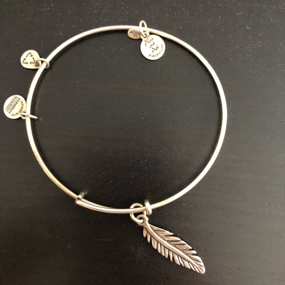 Alex and Ani bracelet feather